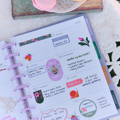 Happy Planner - Planner Classic Premium Cover (2027 - Dashboard) - Hive & Bloom