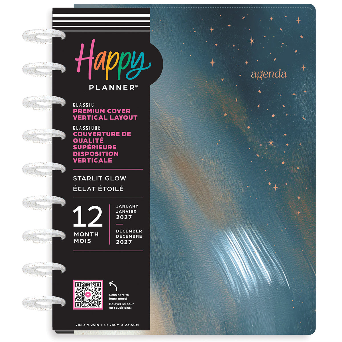 Happy Planner - Planner Classic Premium Cover (2027 - Vertical) - Starlit Glow