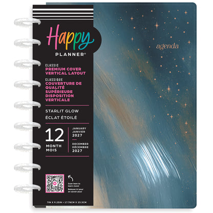 Happy Planner - Planner Classic Premium Cover (2027 - Vertical) - Starlit Glow