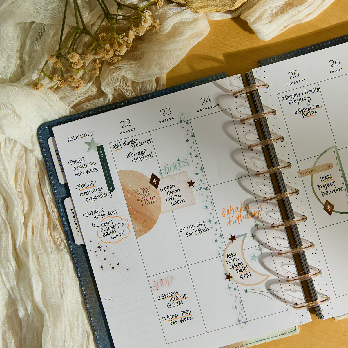 Happy Planner - Planner Classic Premium Cover (2027 - Vertical) - Starlit Glow