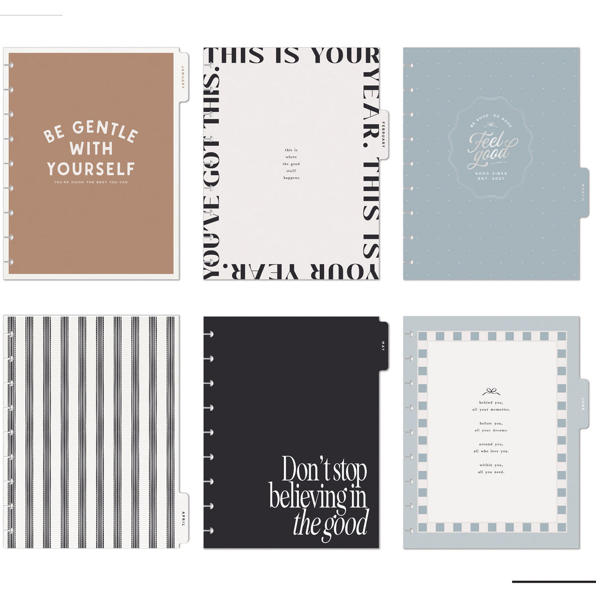 Happy Planner - Planner Classic  Premium Cover (2027 - Dashboard) - Heaven & Heart