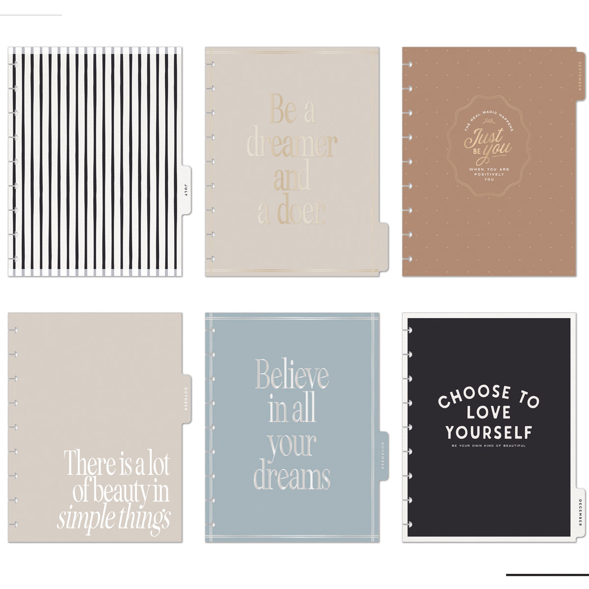 Happy Planner - Planner Classic  Premium Cover (2027 - Dashboard) - Heaven & Heart