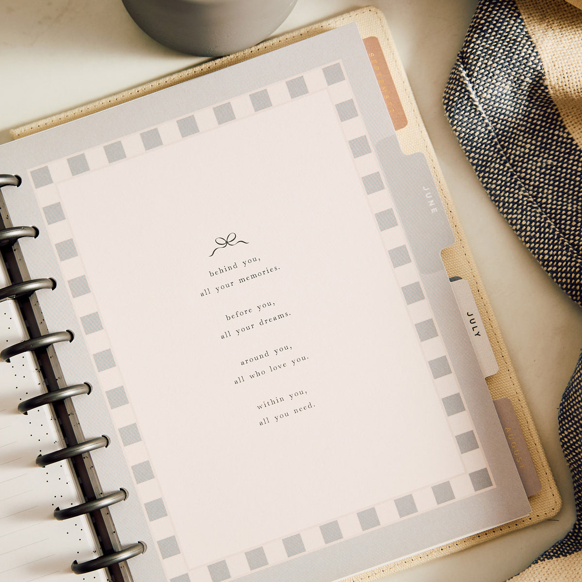 Happy Planner - Planner Classic  Premium Cover (2027 - Dashboard) - Heaven & Heart