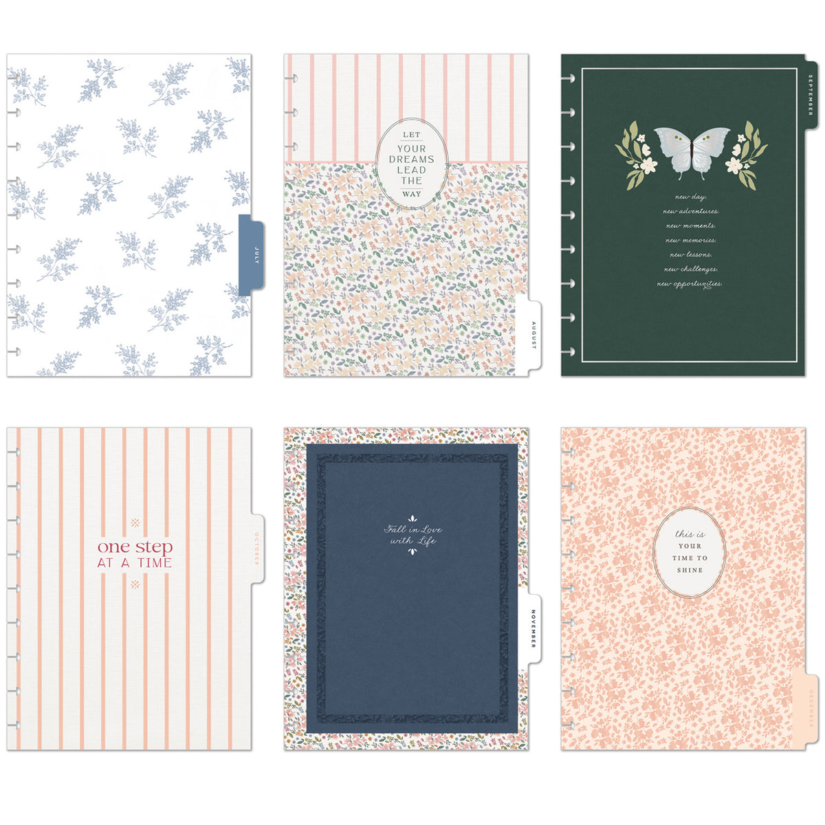 Happy Planner - Planner Classic Premium Cover (2027 - Dashboard) - Wildflower Daydream Butterflies