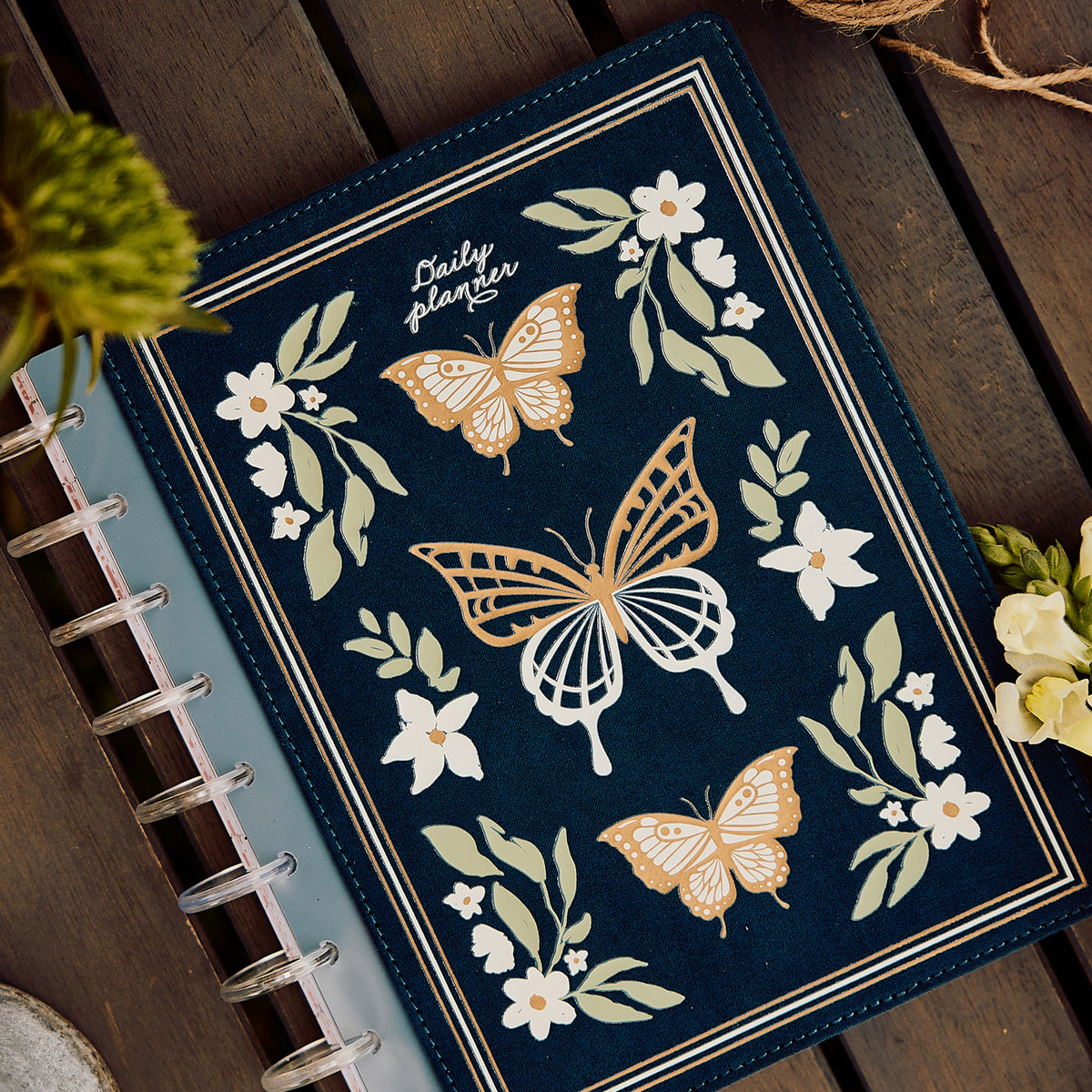 Happy Planner - Planner Classic Premium Cover (2027 - Dashboard) - Wildflower Daydream Butterflies