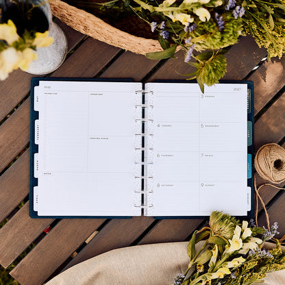 Happy Planner - Planner Classic Premium Cover (2027 - Dashboard) - Wildflower Daydream Butterflies