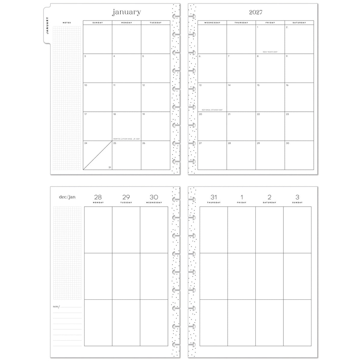 Happy Planner - Planner Classic  Premium Cover (2027 - Vertical) - Twilight Tapestry
