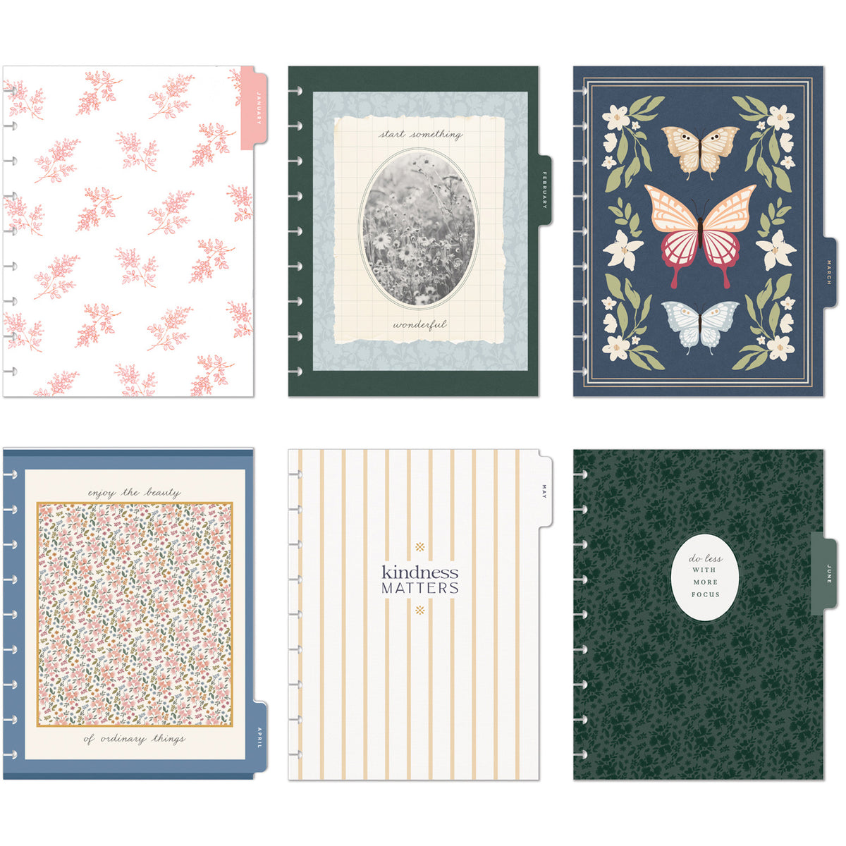 Happy Planner - Planner Classic Premium Cover (2027 - Vertical) - Wildflower Daydream