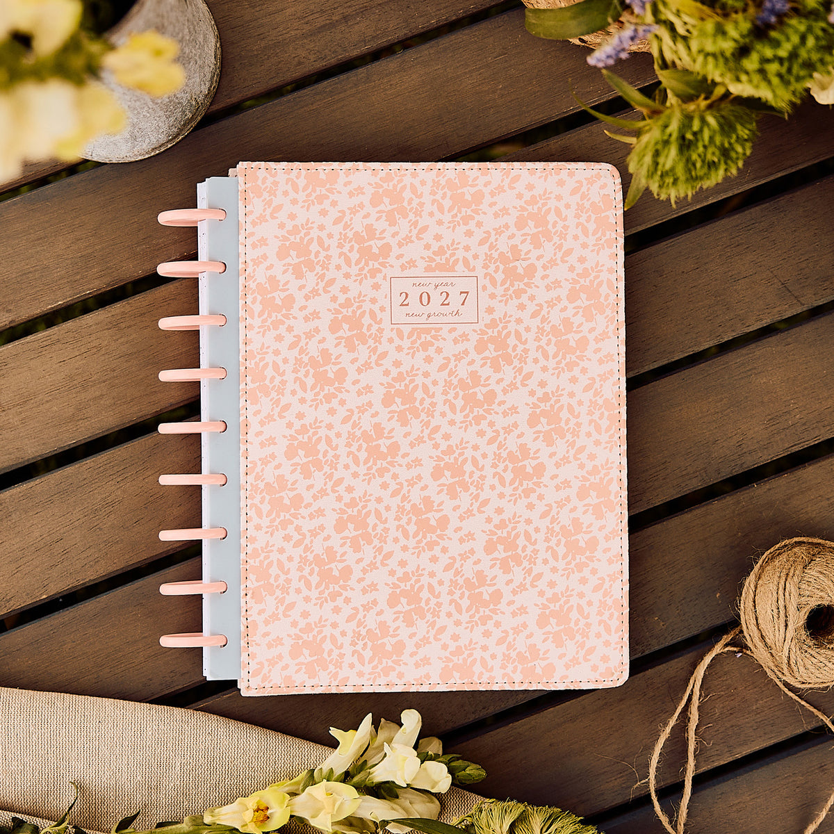 Happy Planner - Planner Classic Premium Cover (2027 - Vertical) - Wildflower Daydream