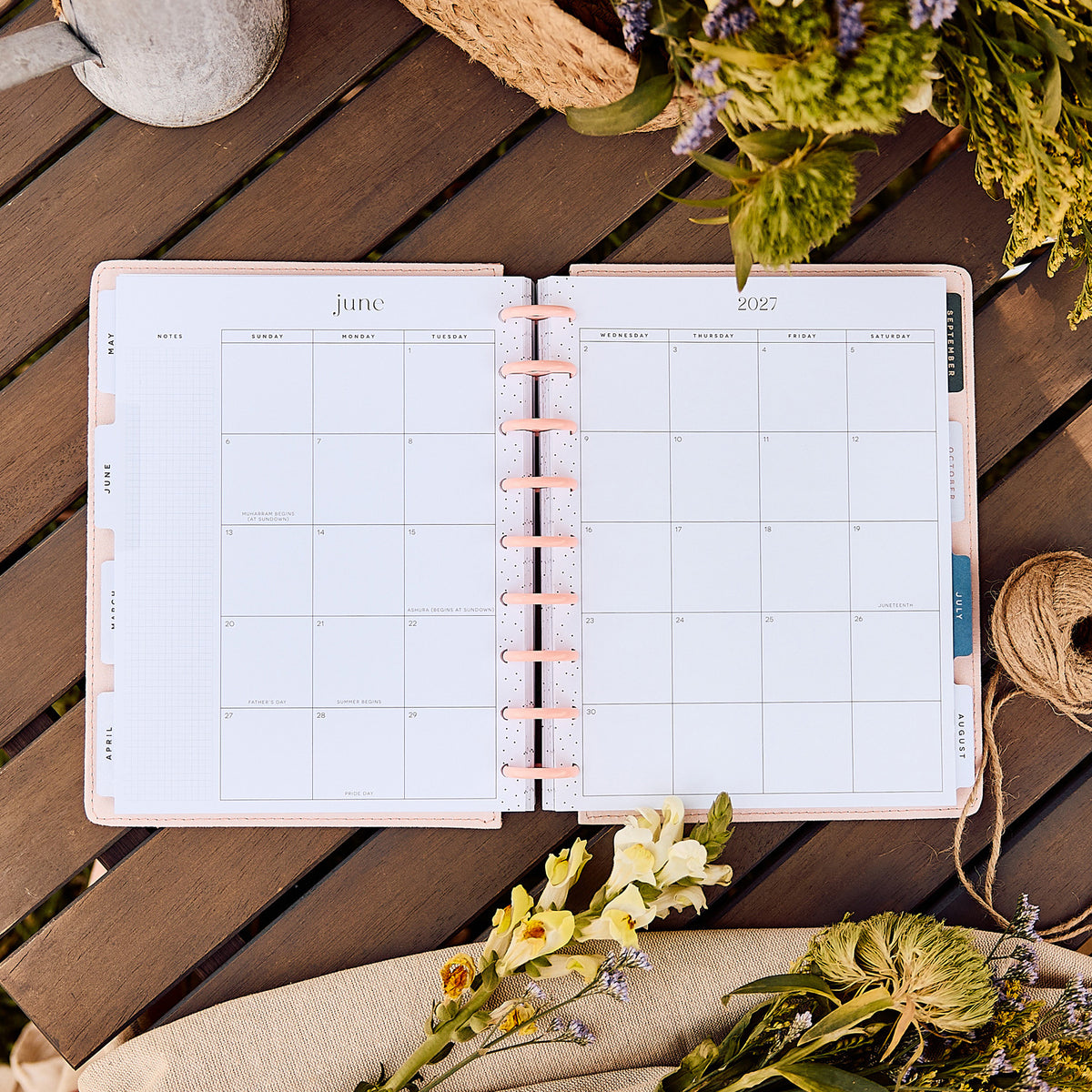 Happy Planner - Planner Classic Premium Cover (2027 - Vertical) - Wildflower Daydream