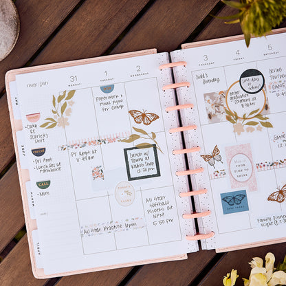 Happy Planner - Planner Classic Premium Cover (2027 - Vertical) - Wildflower Daydream