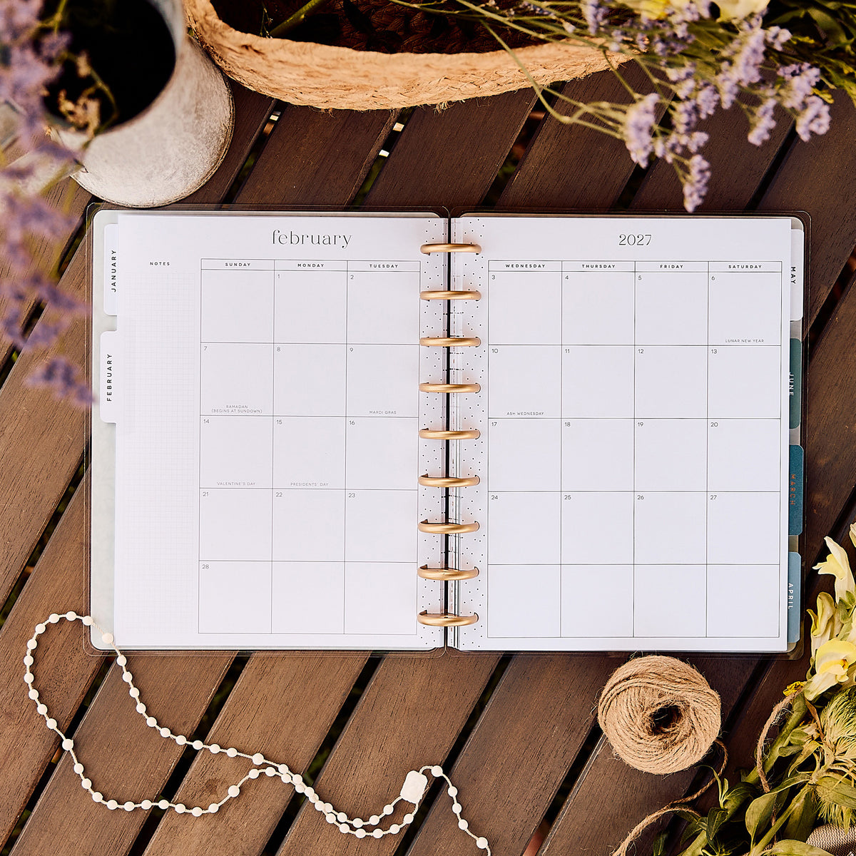 Happy Planner - Planner Classic (2027 - Faith) - Wildflower Daydream