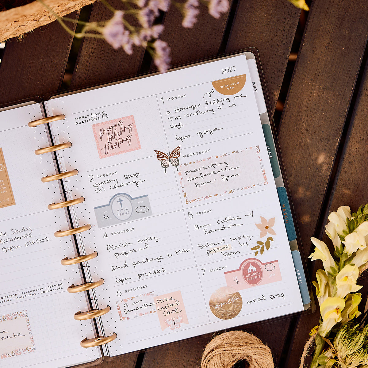 Happy Planner - Planner Classic (2027 - Faith) - Wildflower Daydream