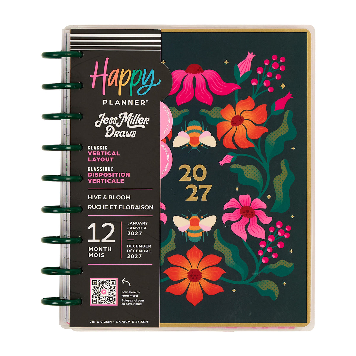 Happy Planner - Planner Classic (2027 - Vertical) - Hive & Bloom