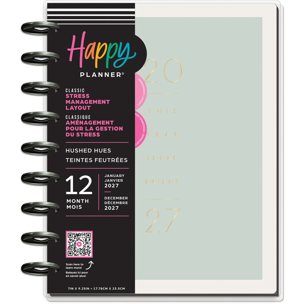 Happy Planner - Planner Classic (2027 - Stress Management) - Hushed Hues