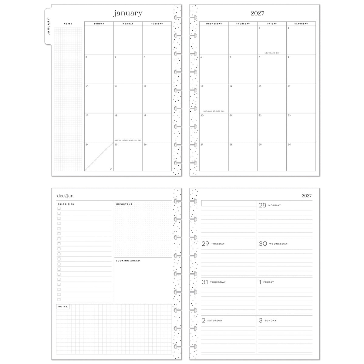 Happy Planner - Planner Classic (2027 - Dashboard) - Starlit Glow