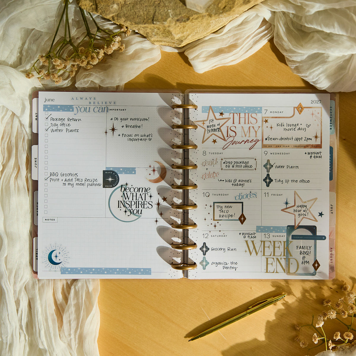 Happy Planner - Planner Classic (2027 - Dashboard) - Starlit Glow