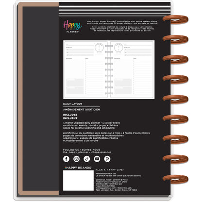 Happy Planner - Planner Classic (4 meses - no fechado - vista diaria) - Heaven & Heart