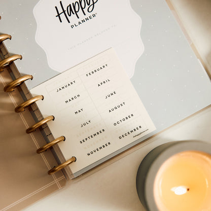 Happy Planner - Planner Classic (4 meses - no fechado - vista diaria) - Heaven & Heart