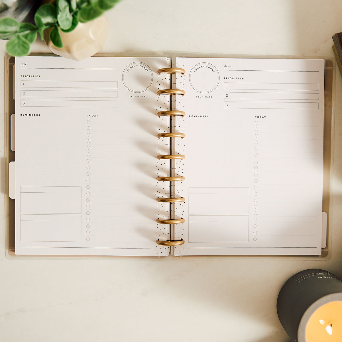 Happy Planner - Planner Classic (4 meses - no fechado - vista diaria) - Heaven & Heart
