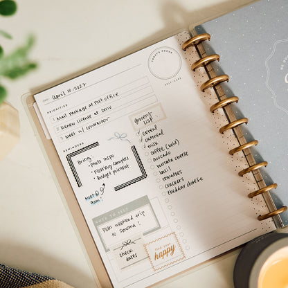 Happy Planner - Planner Classic (4 meses - no fechado - vista diaria) - Heaven & Heart