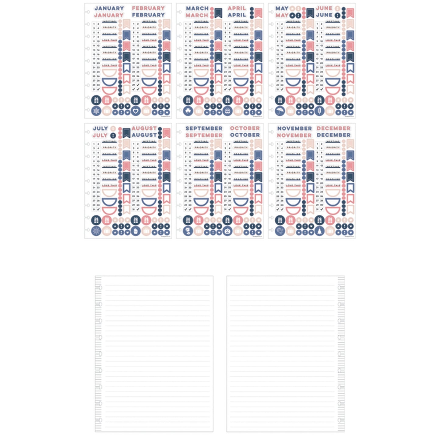 Happy Planner - Monthly Plans & Notes Classic Lineas - Big Ideas