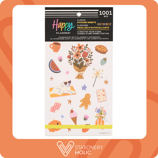 Happy Planner - Sticker Book - A Festive Year Icons