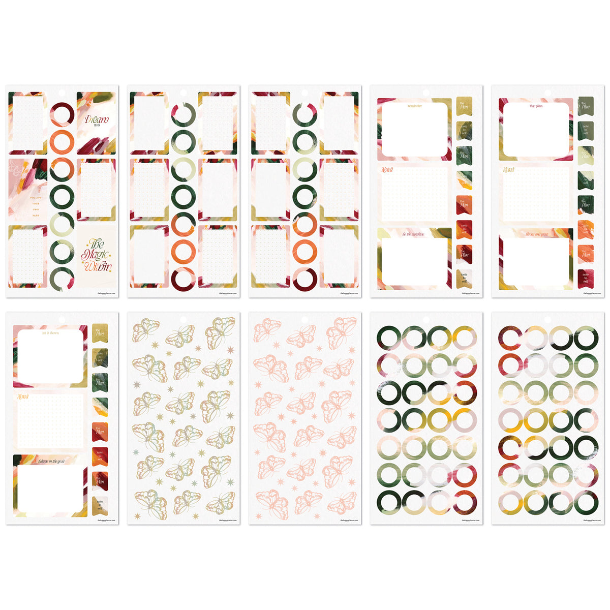 Happy Planner - Sticker Book - Abstract Autumn