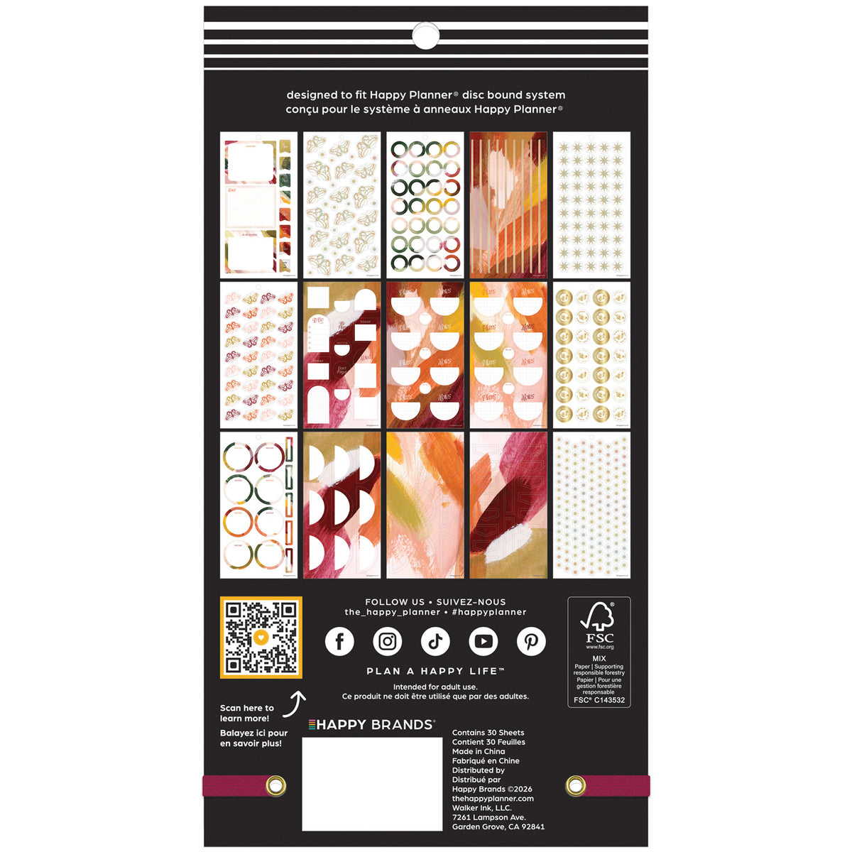 Happy Planner - Sticker Book - Abstract Autumn