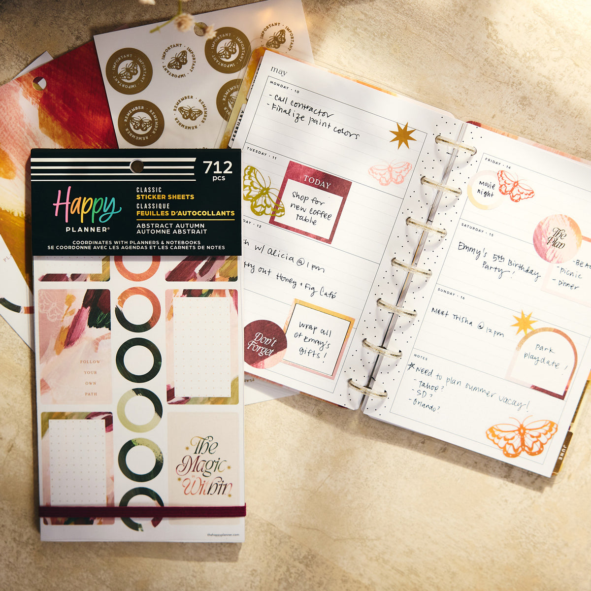 Happy Planner - Sticker Book - Abstract Autumn
