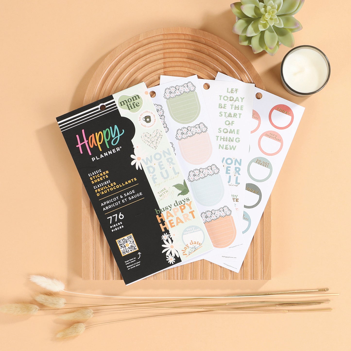 Happy Planner - Sticker Book - Apricot & Sage