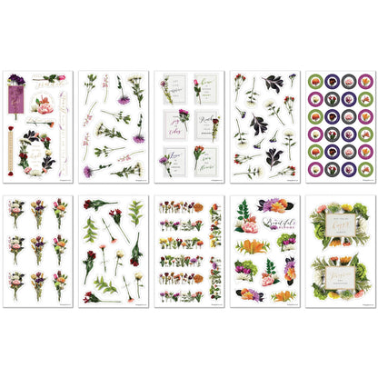 Happy Planner - Sticker Book - Beautiful Blooms Florals