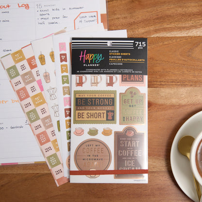 Happy Planner - Sticker Book - Cafecore Classic