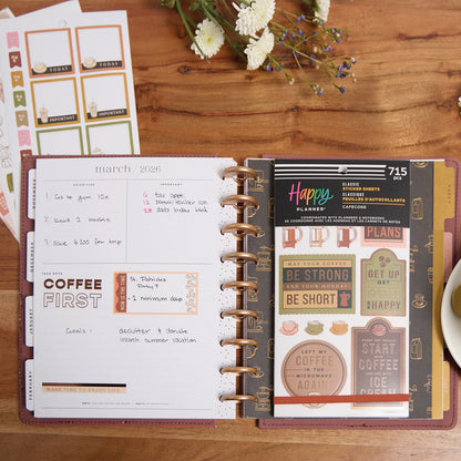 Happy Planner - Sticker Book - Cafecore Classic
