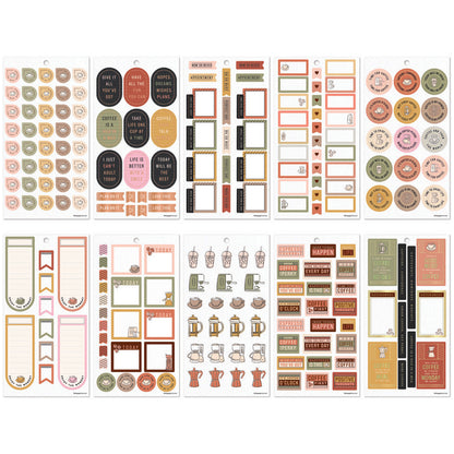 Happy Planner - Sticker Book - Cafecore Classic