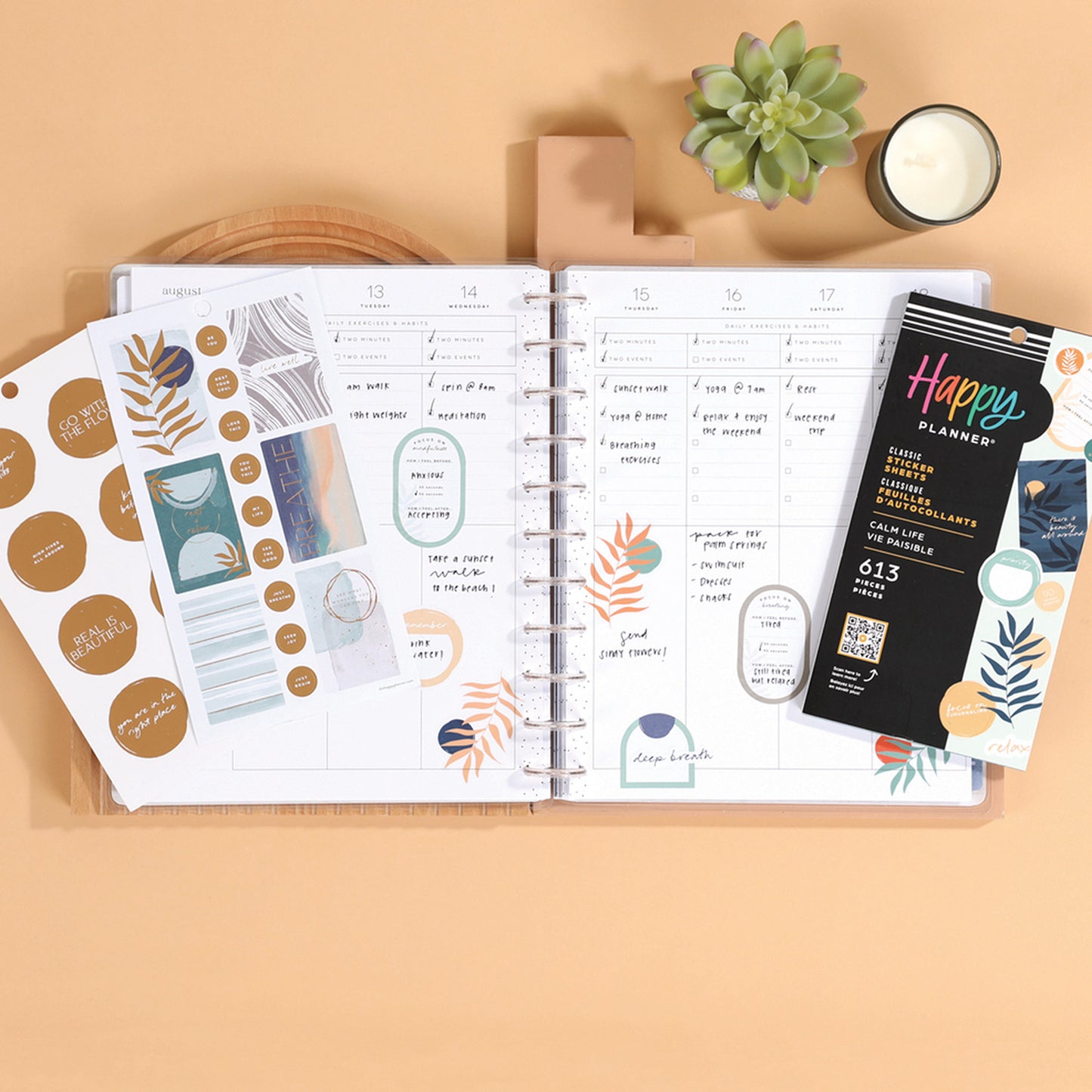 Happy Planner - Sticker Book - Calm Life