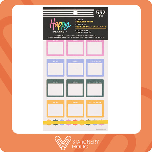 Happy Planner - Sticker Book - Color Vibe
