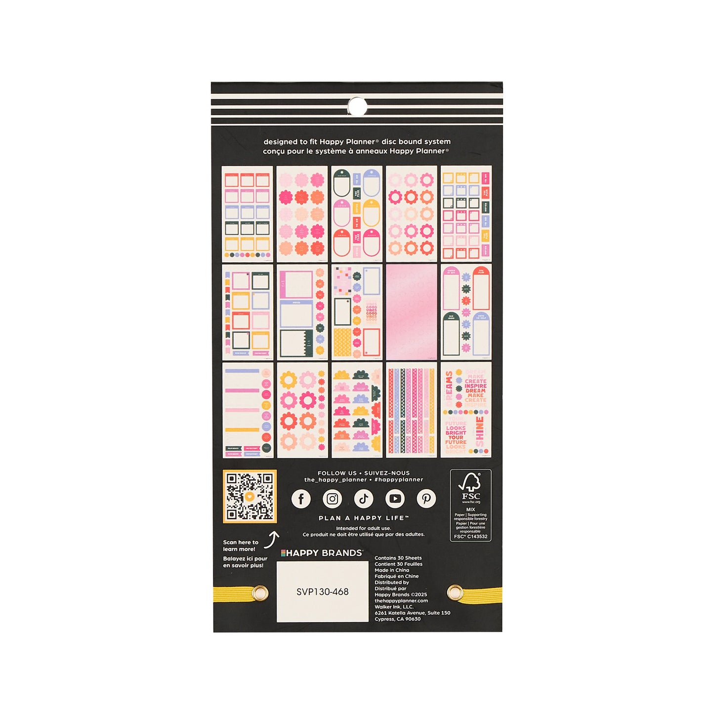 Happy Planner - Sticker Book - Color Vibe
