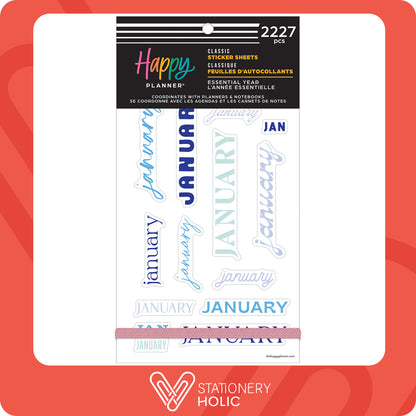 Happy Planner - Sticker Book - Essential Year