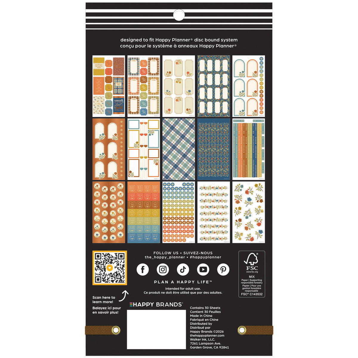 Happy Planner - Sticker Book - Fall Picnic