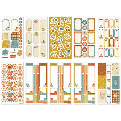 Happy Planner - Sticker Book - Fall Picnic Meal Planning