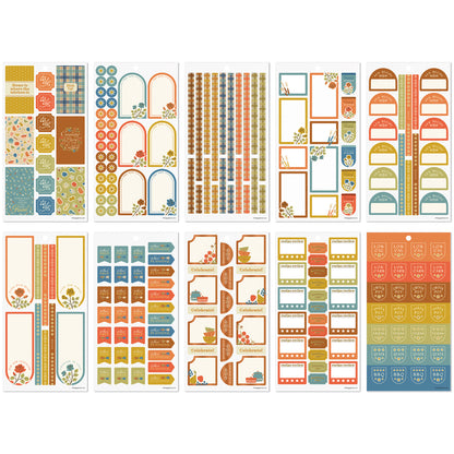 Happy Planner - Sticker Book - Fall Picnic Meal Planning