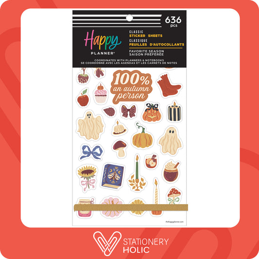 Happy Planner - Sticker Book - Favorite Season