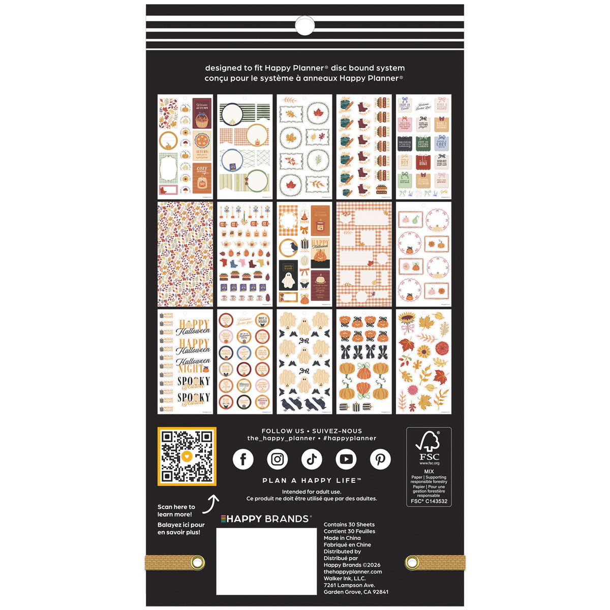 Happy Planner - Sticker Book - Favorite Season