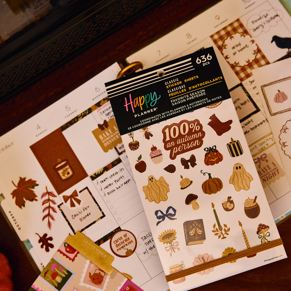 Happy Planner - Sticker Book - Favorite Season