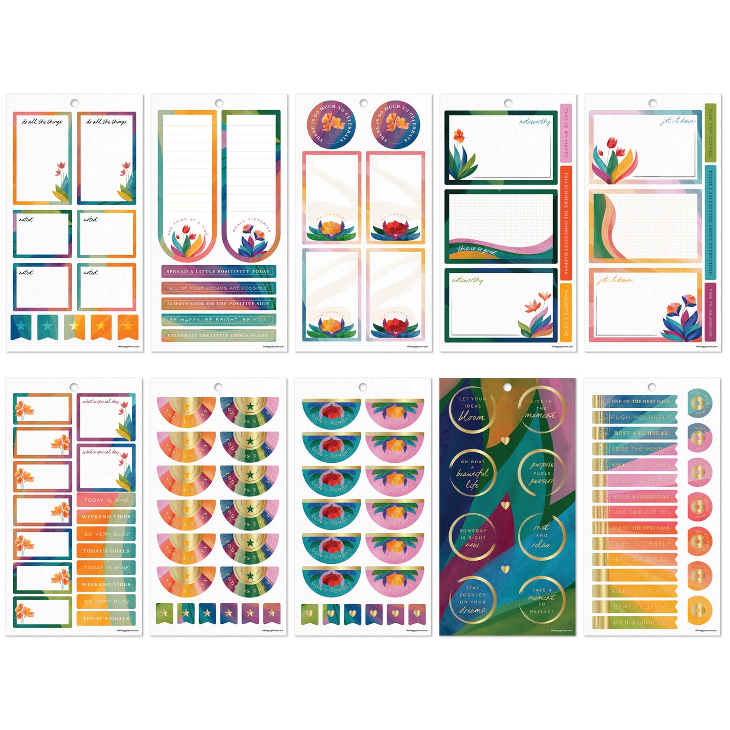 Happy Planner - Sticker Book - Floral Energy Big