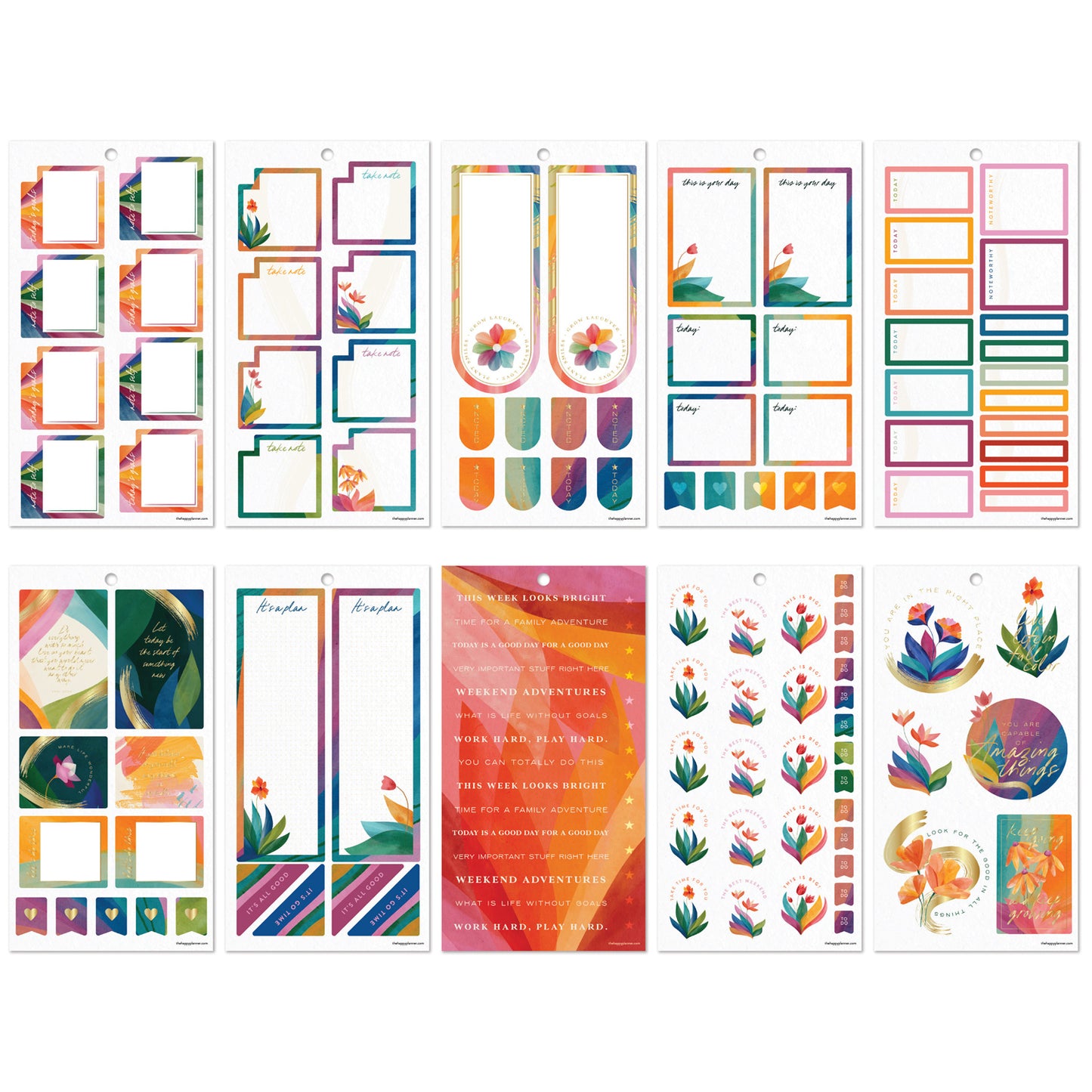Happy Planner - Sticker Book - Floral Energy Big