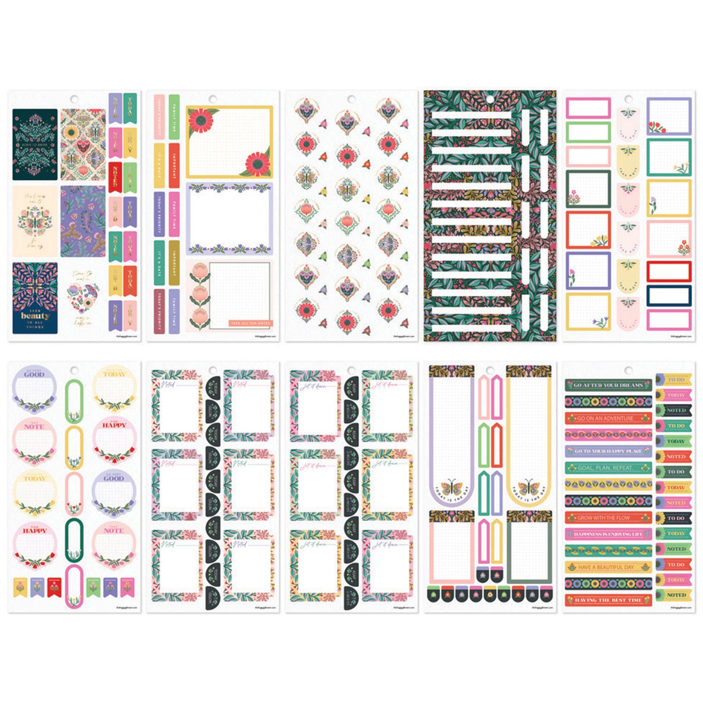 Happy Planner - Sticker Book - Folk & Flora