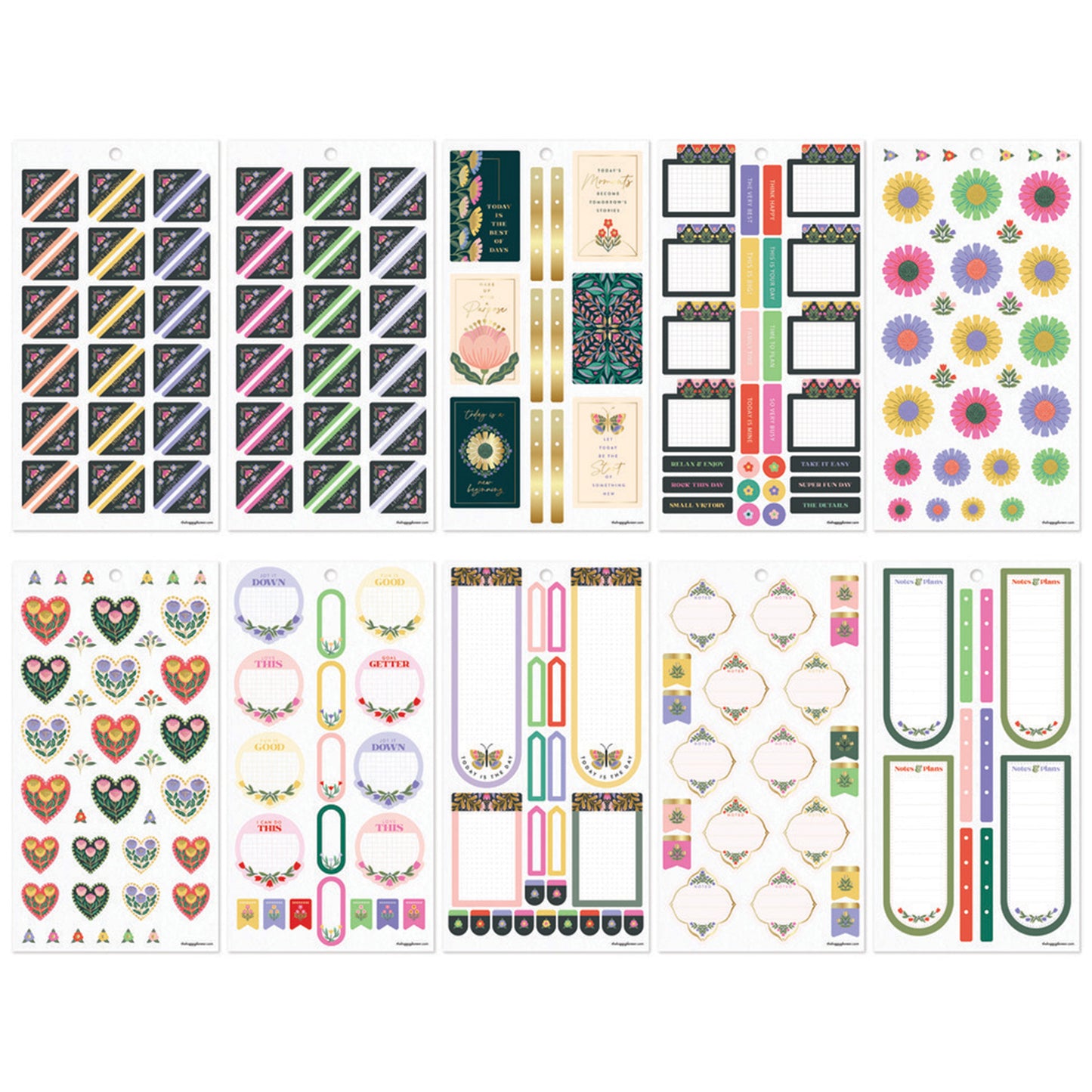 Happy Planner - Sticker Book - Folk & Flora