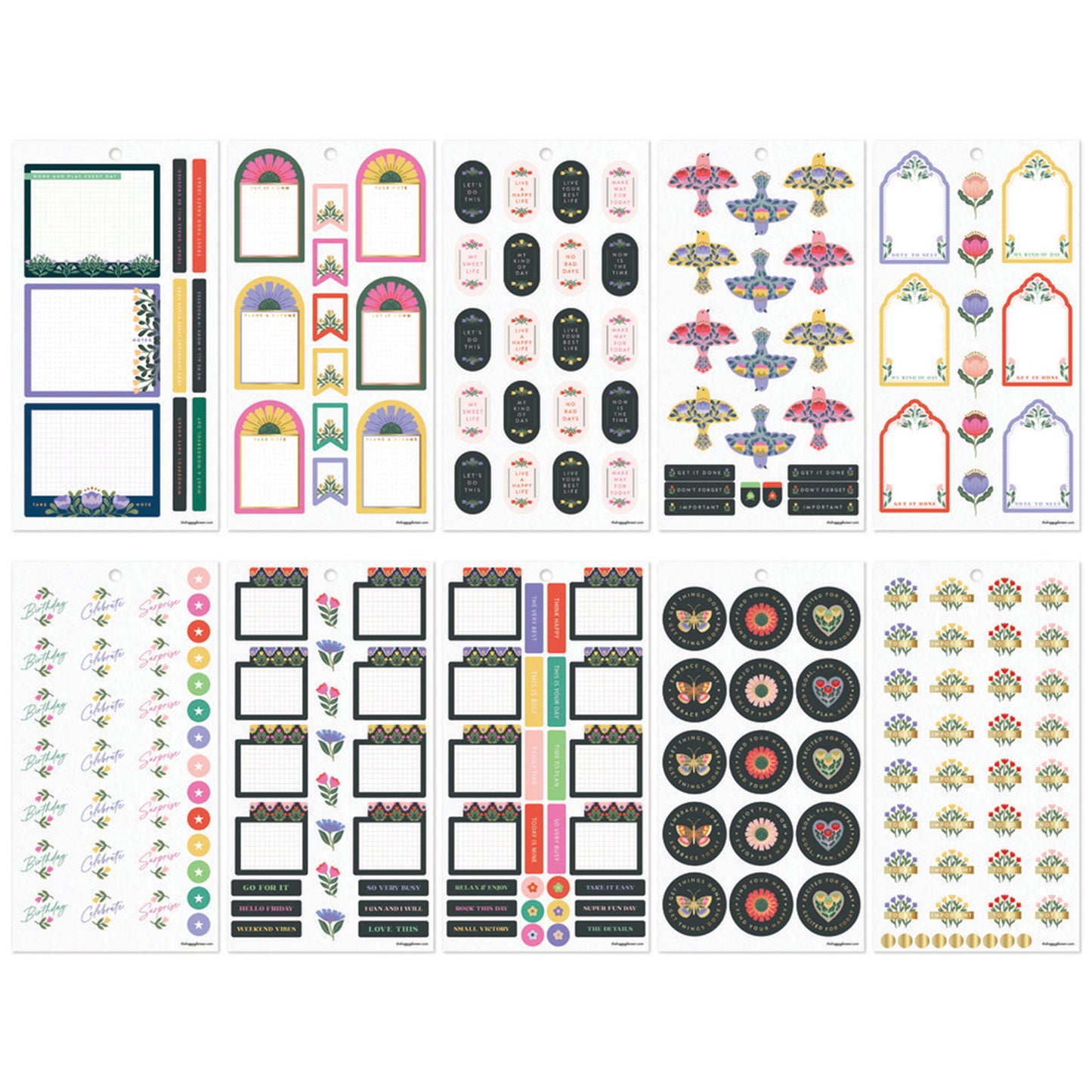 Happy Planner - Sticker Book - Folk & Flora